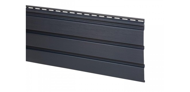 Софіт АйДахо графітовий без перфорації 3х0,3 м, 0,90 м2